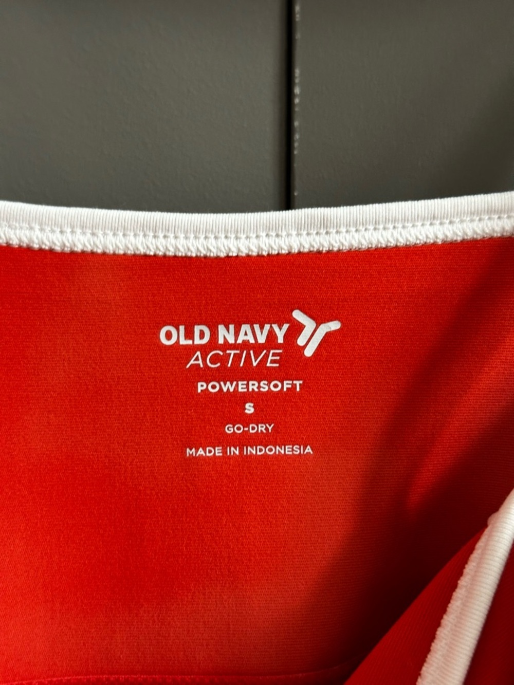 Old Navy Red Mini Slip Dress with White Trim - Picture 6 of 6